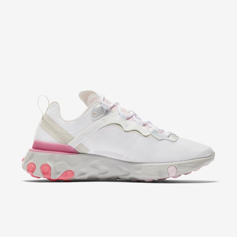 Nike React エレメント 55 レディース スニーカー 白 | KB7330-804