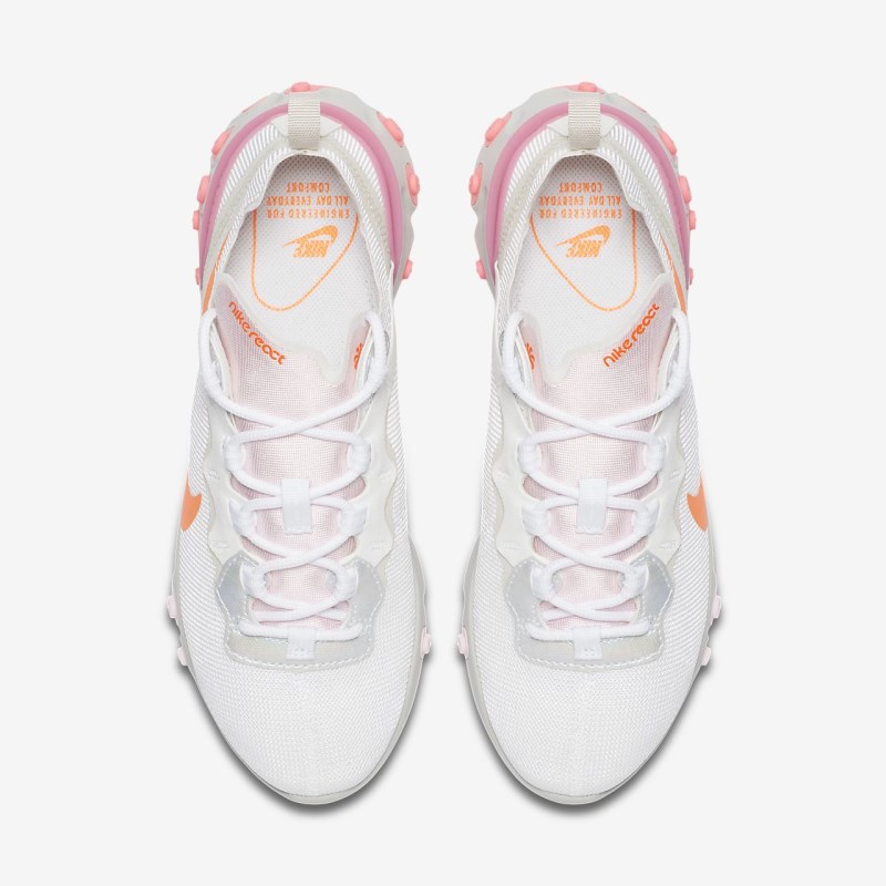 Nike React エレメント 55 レディース スニーカー 白 | KB7330-804