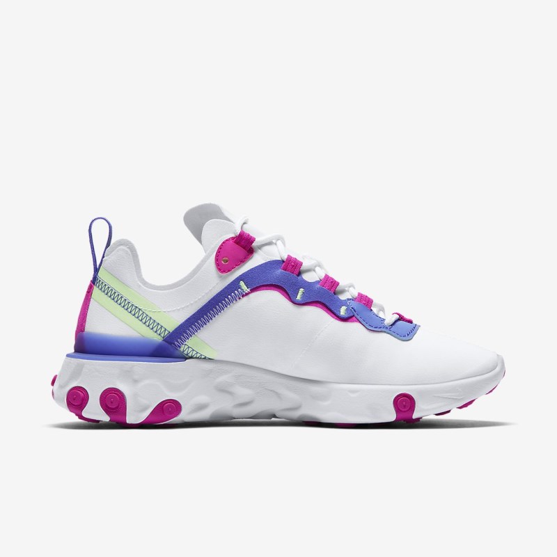 Nike React エレメント 55 レディース スニーカー 白 | QE0376-473