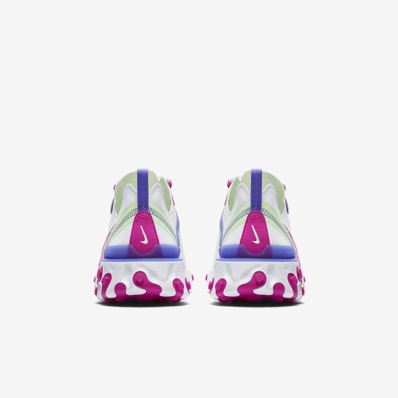 Nike React エレメント 55 レディース スニーカー 白 | QE0376-473