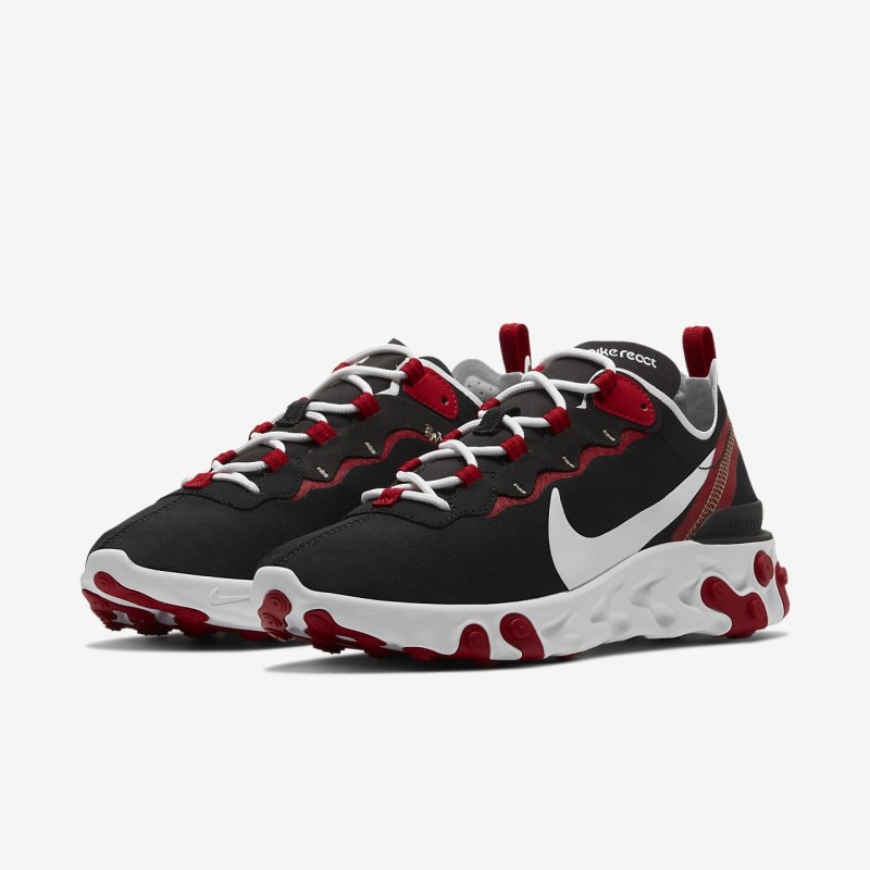 Nike React エレメント 55 レディース スニーカー 黒 | PZ2347-703
