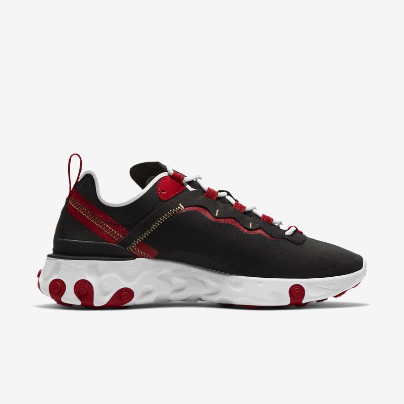 Nike React エレメント 55 レディース スニーカー 黒 | PZ2347-703
