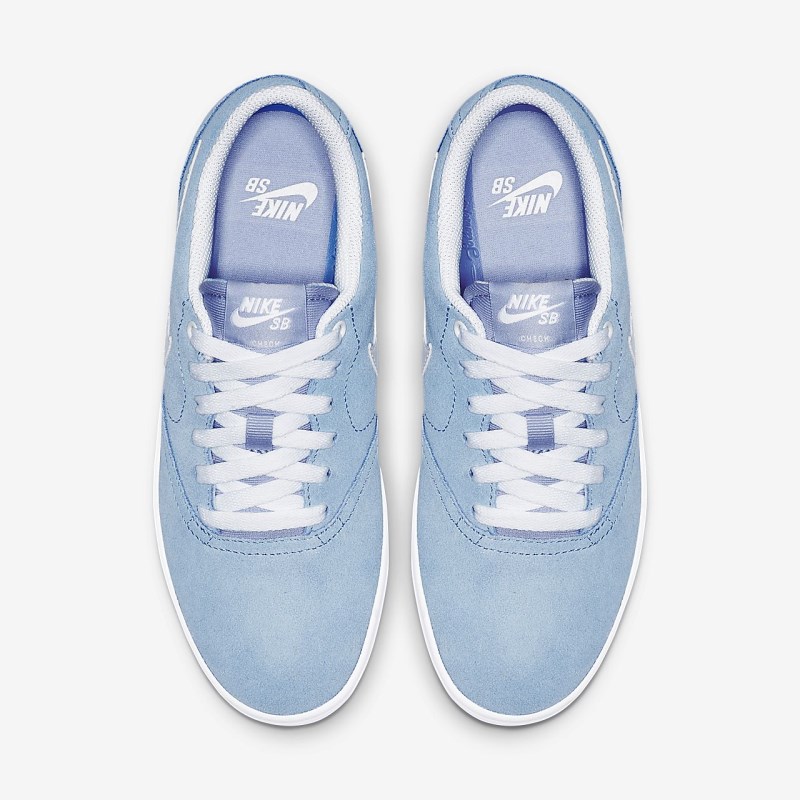 Nike SB Check Solarsoft レディース スケシュー ライト青 | JT6017-610
