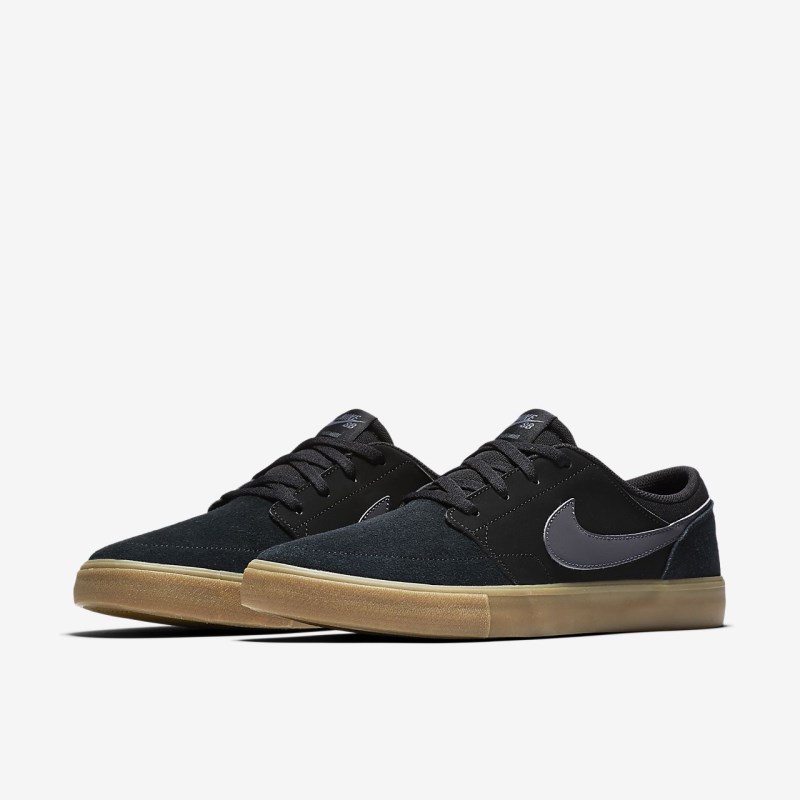 Nike SB Solarsoft Portmore II メンズ スケシュー 黒 | IM7659-385