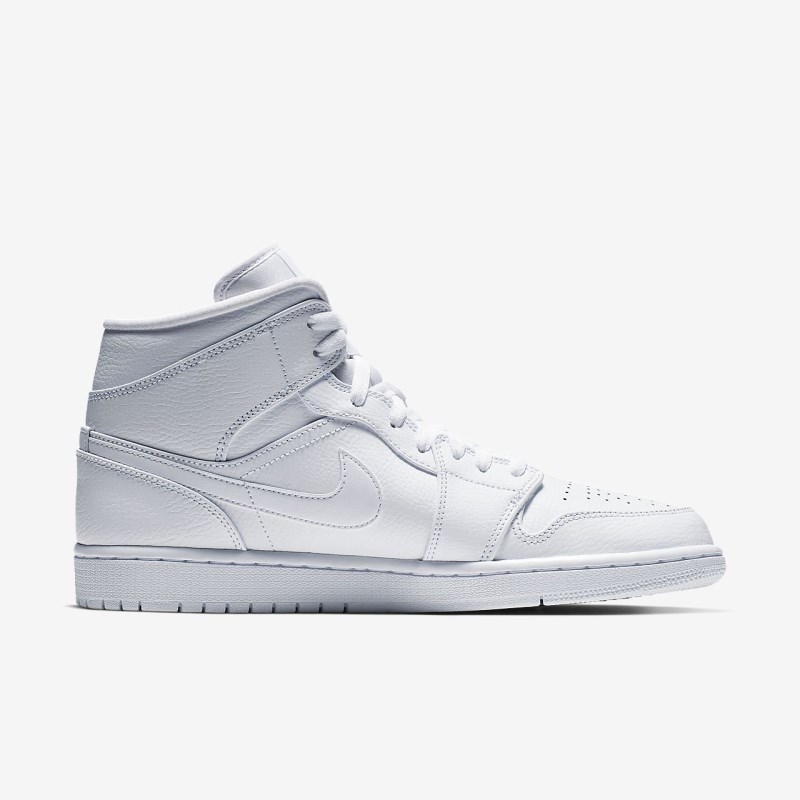Nike エア Jordan 1 ミッドカット メンズ ジョーダンシューズ 白 | DJ2670-205