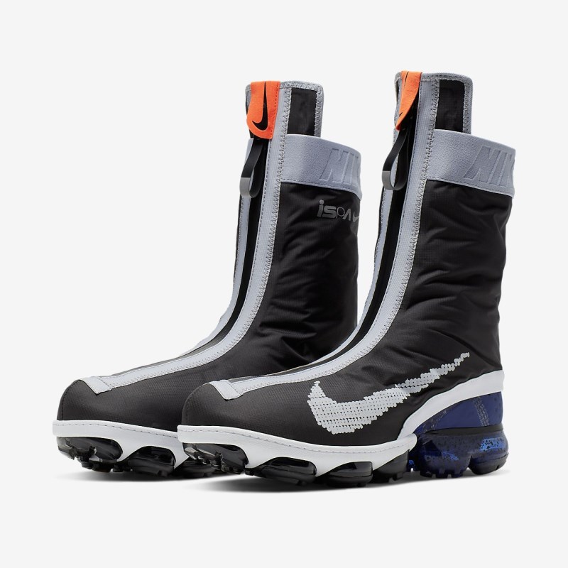 Nike エア VaporMax フライニット Gaiter ISPA レディース スニーカー 黒 | VB8809-042