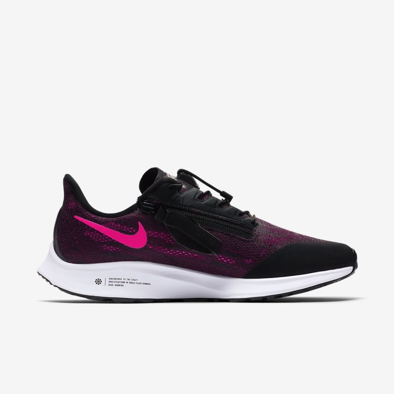Nike エア ズーム ペガサス 36 FlyEase レディース ランニングシューズ 黒 | ZW6319-668