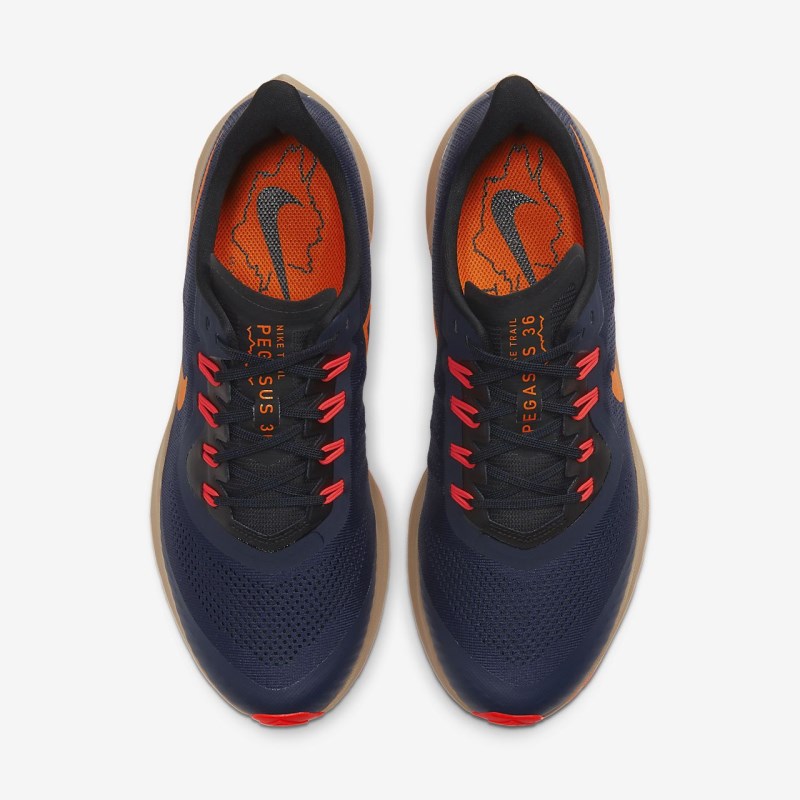 Nike エア ズーム ペガサス 36 トレイル メンズ ランニングシューズ 黒曜石 | QT3478-312