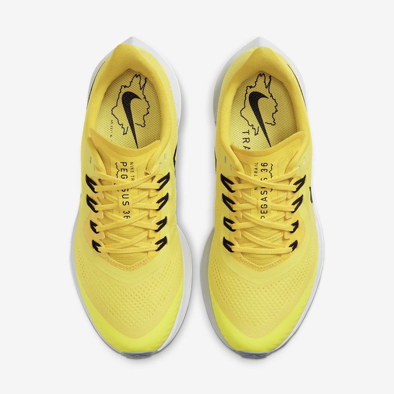 Nike エア ズーム ペガサス 36 トレイル レディース ランニングシューズ 黄色 | PO9224-952