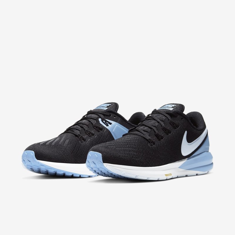 Nike エア ズーム 構造 22 レディース ランニングシューズ 黒 | JD8034-595