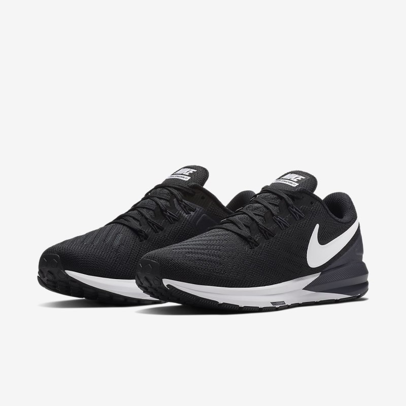 Nike エア ズーム 構造 22 レディース ランニングシューズ 黒 | WA9654-386