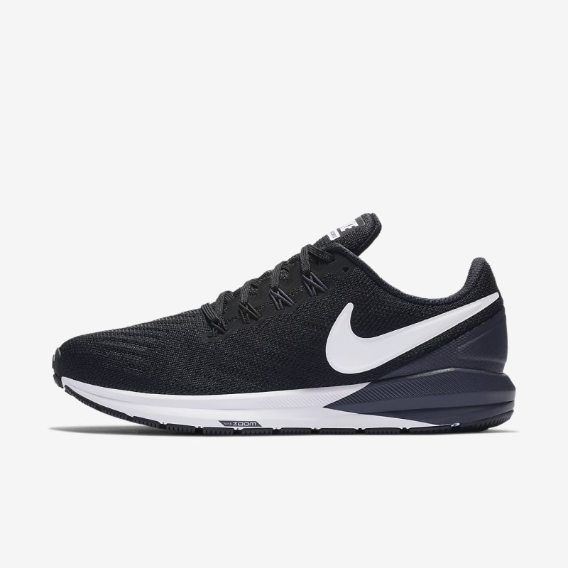 Nike エア ズーム 構造 22 レディース ランニングシューズ 黒 | WA9654-386