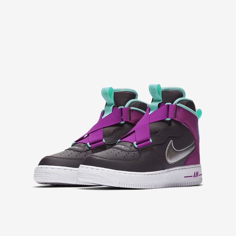 Nike エア フォース 1 Highness キッズ スニーカー グレー | RB5110-679