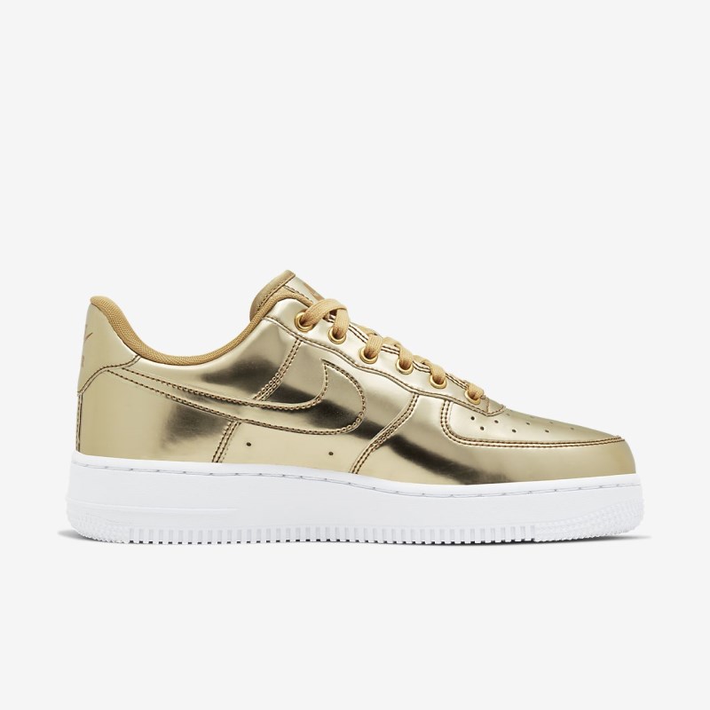 Nike エア フォース 1 SP レディース スニーカー ゴールド | YJ8290-206