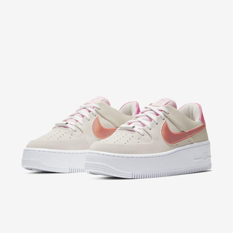 Nike エア フォース 1 Sage ロー キッズ スニーカー ベージュ | EY9234-532