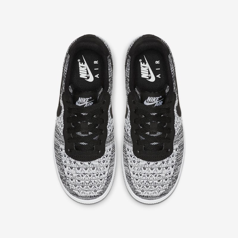 Nike エア フォース 1 フライニット 2.0 キッズ スニーカー 黒 | CE7827-185