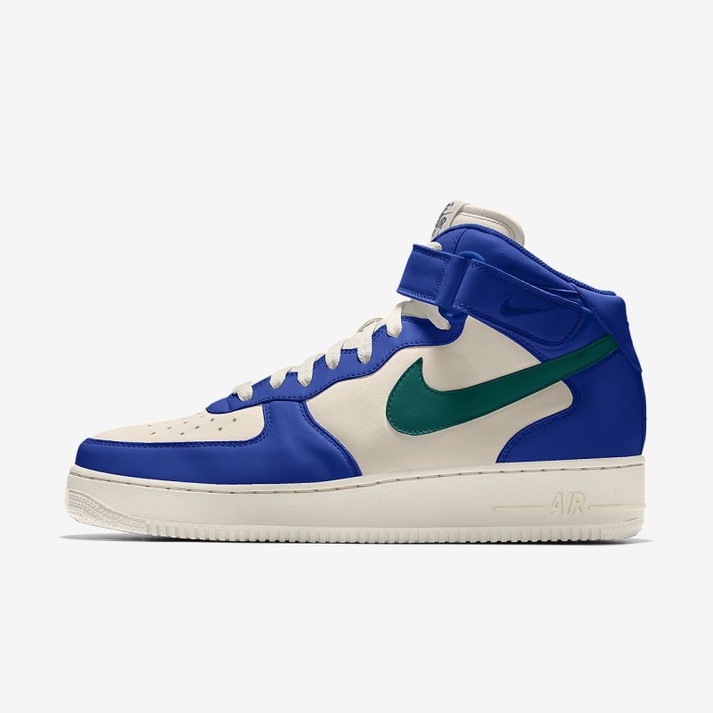 Nike エア フォース 1 ミッドカット レディース スニーカー 青 | CD2476-636
