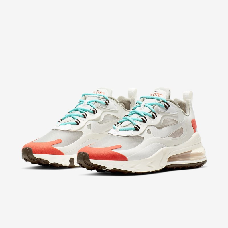 Nike エア マックス 270 React (ミッドカット-Century) レディース スニーカー ライトベージュ | JK2720-007