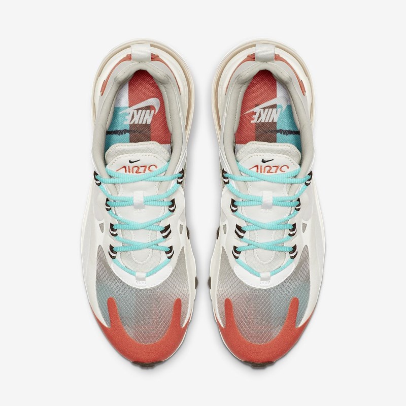 Nike エア マックス 270 React (ミッドカット-Century) レディース スニーカー ライトベージュ | JK2720-007