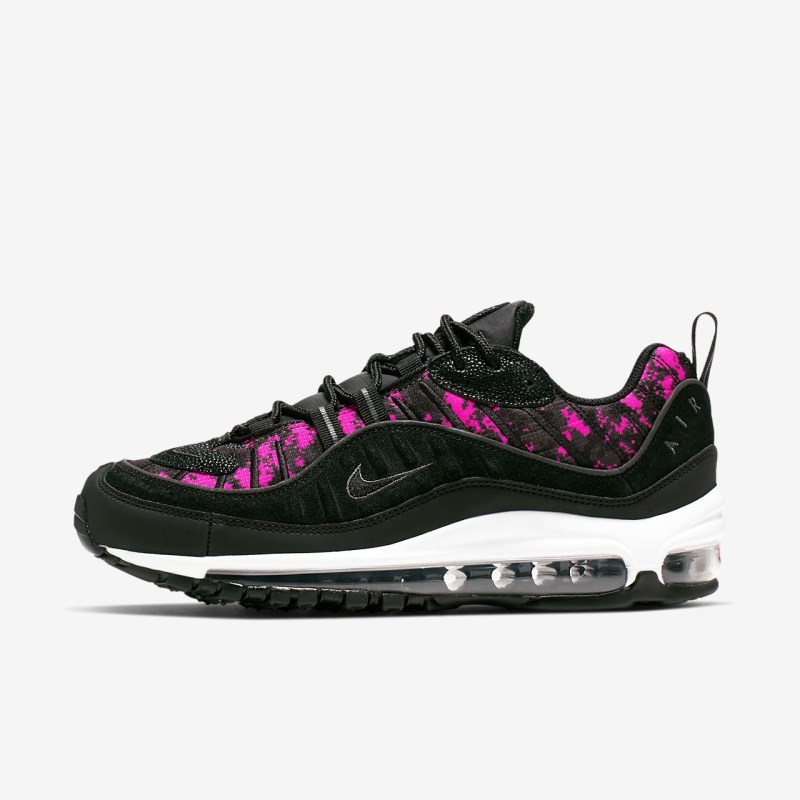 Nike エア マックス 98 プレミアム Camo レディース スニーカー 黒 | JI7121-851