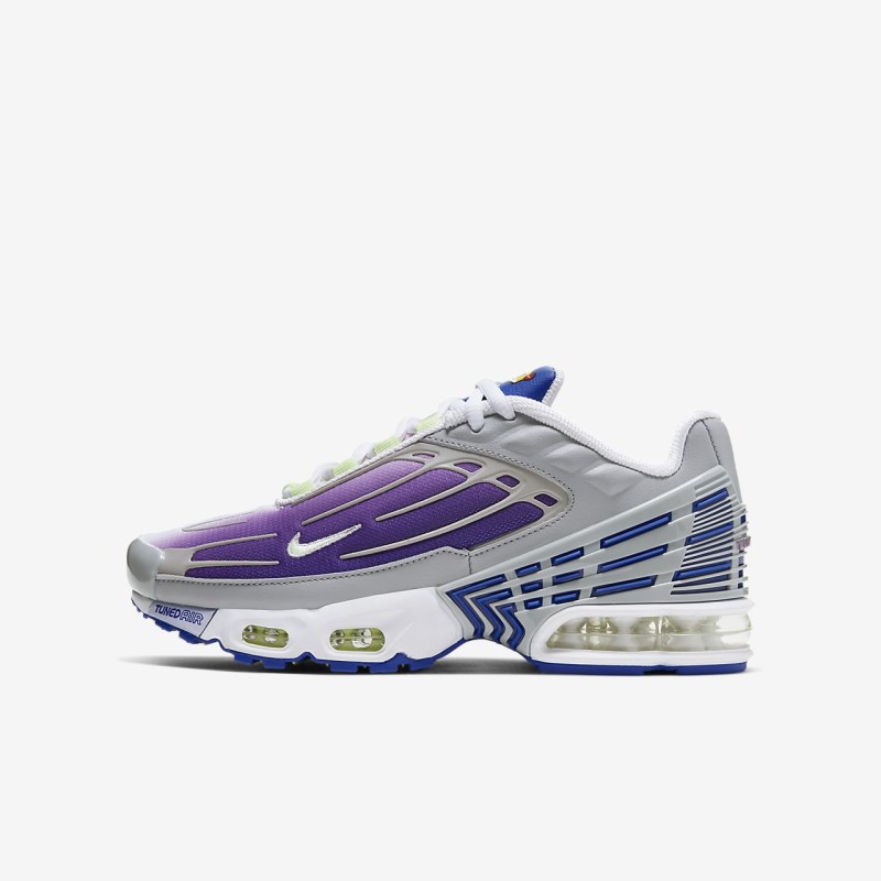 Nike エア マックス プラス 3 キッズ スニーカー ライトグレー | KS0877-480