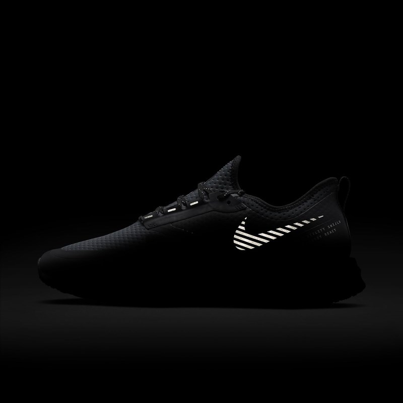 Nike オデッセイ React Shield 2 メンズ ランニングシューズ 黒 | NH1716-585
