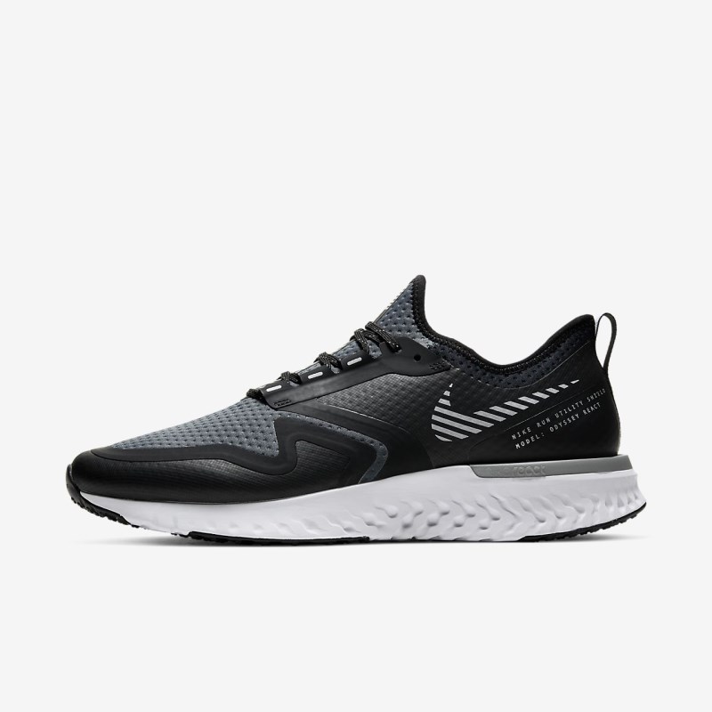 Nike オデッセイ React Shield 2 メンズ ランニングシューズ 黒 | NH1716-585