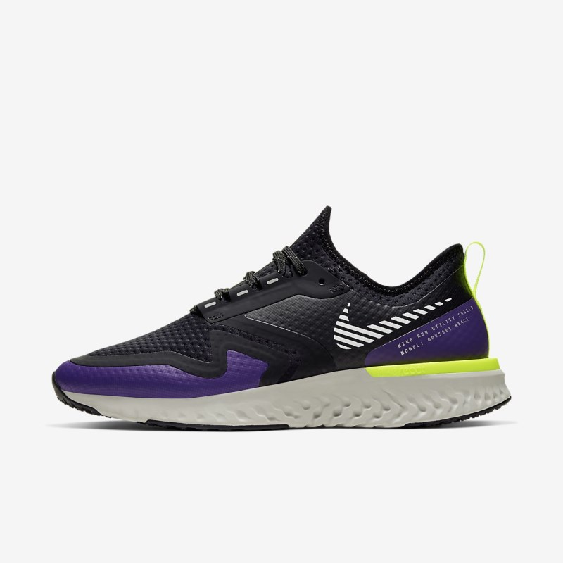 Nike オデッセイ React Shield 2 レディース ランニングシューズ 黒 | VZ5509-344