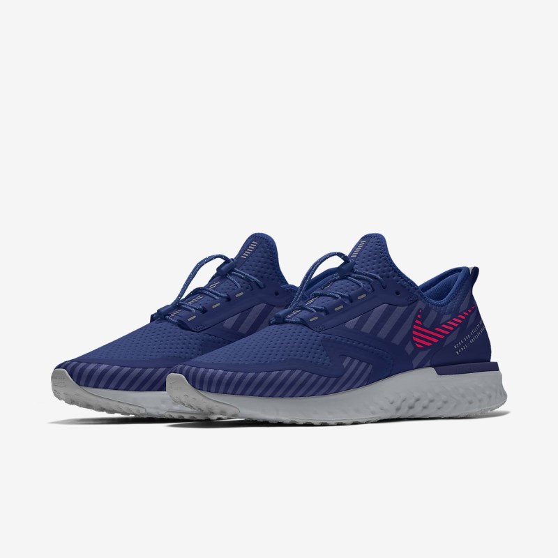 Nike オデッセイ React Shield レディース ランニングシューズ 青 | PL7110-682