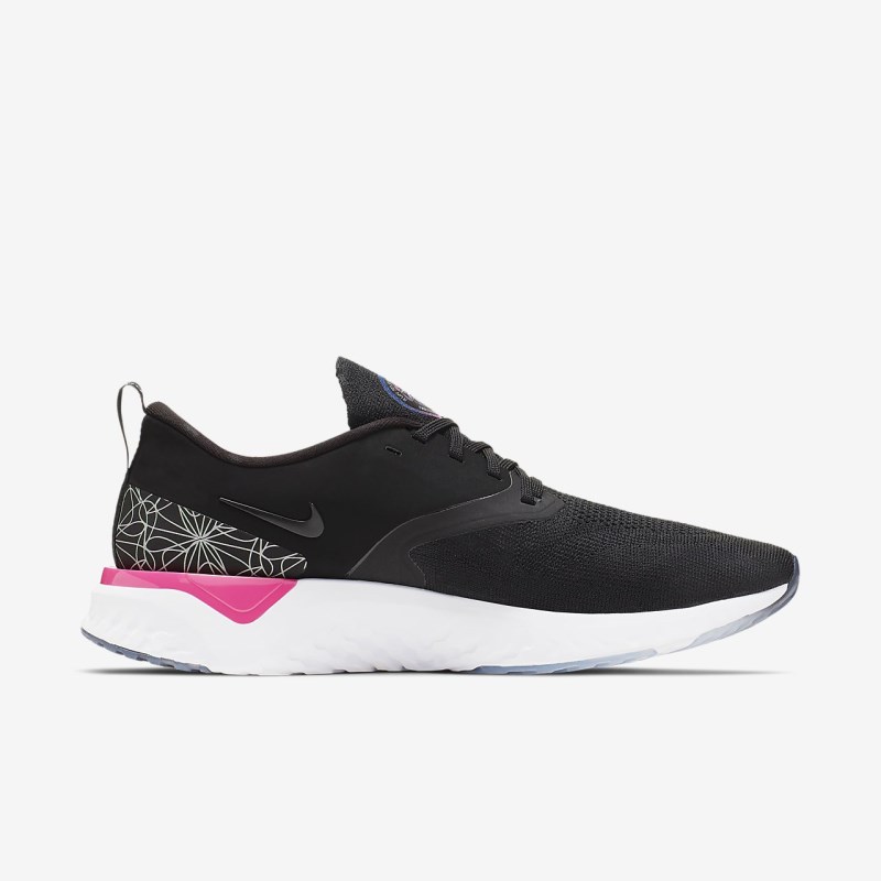 Nike オデッセイ React フライニット 2 メンズ ランニングシューズ 黒 | UQ9709-588