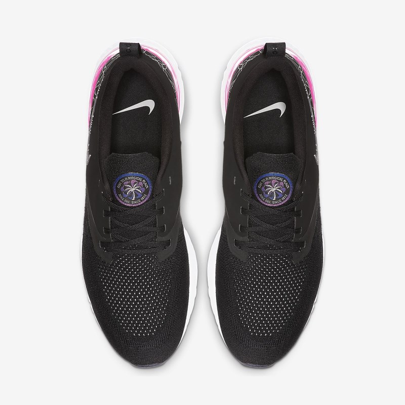 Nike オデッセイ React フライニット 2 メンズ ランニングシューズ 黒 | UQ9709-588
