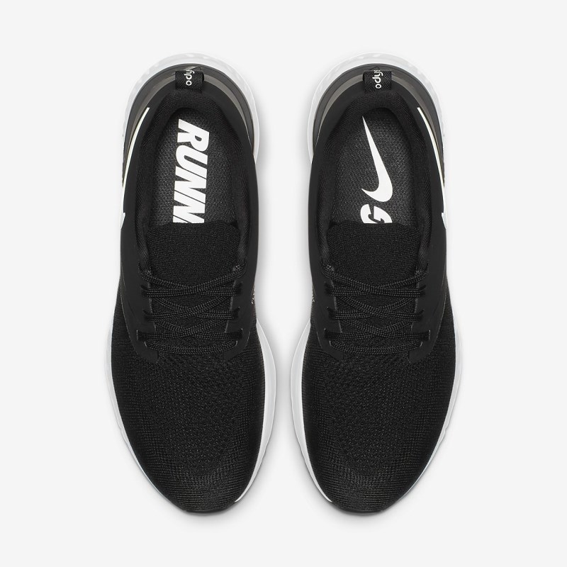 Nike オデッセイ React フライニット 2 レディース ランニングシューズ 黒 | DB2244-923