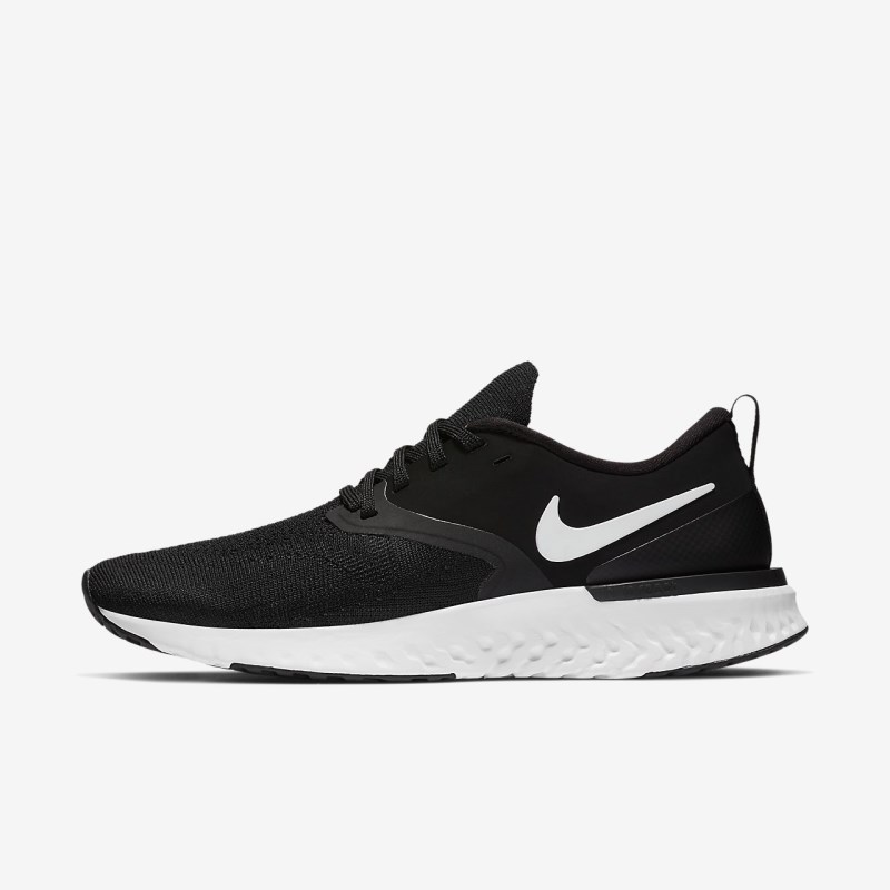 Nike オデッセイ React フライニット 2 レディース ランニングシューズ 黒 | DB2244-923