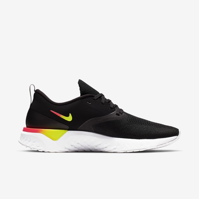 Nike オデッセイ React フライニット 2 レディース ランニングシューズ 黒 | NG8729-183