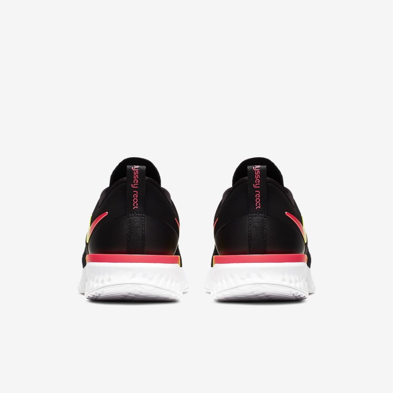 Nike オデッセイ React フライニット 2 レディース ランニングシューズ 黒 | NG8729-183