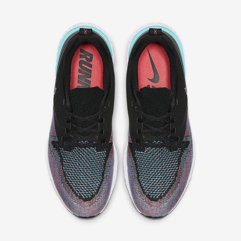 Nike オデッセイ React フライニット 2 レディース ランニングシューズ 黒 | ZI5803-918