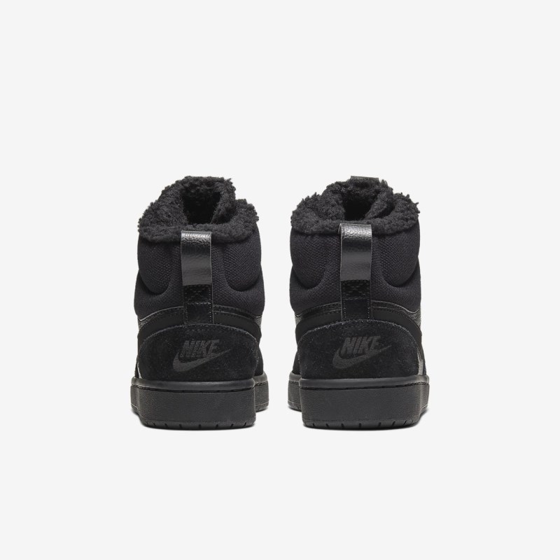 Nike コート Borough ミッドカット 2 キッズ スニーカー 黒 | ZN2500-958