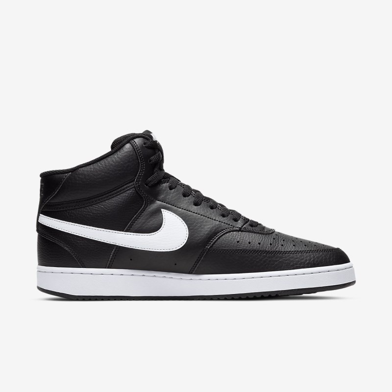Nike コート Vision ミッドカット メンズ スニーカー 黒 | AR6684-155