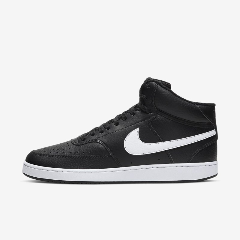 Nike コート Vision ミッドカット メンズ スニーカー 黒 | AR6684-155