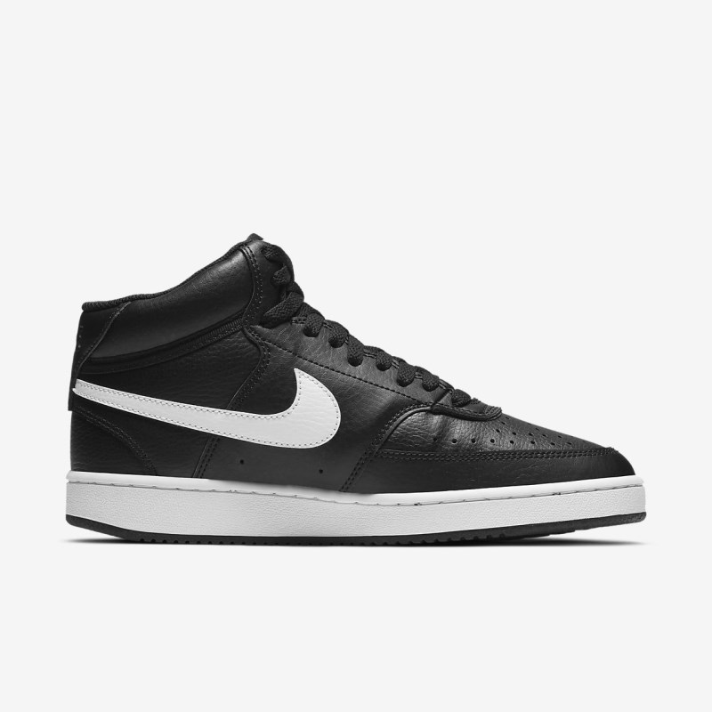 Nike コート Vision ミッドカット レディース スニーカー 黒 | QD1218-849