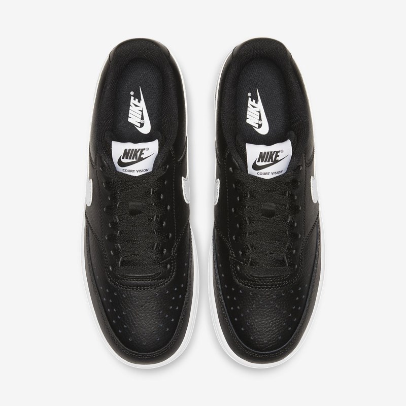 Nike コート Vision ロー レディース スニーカー 黒 | CJ8638-906
