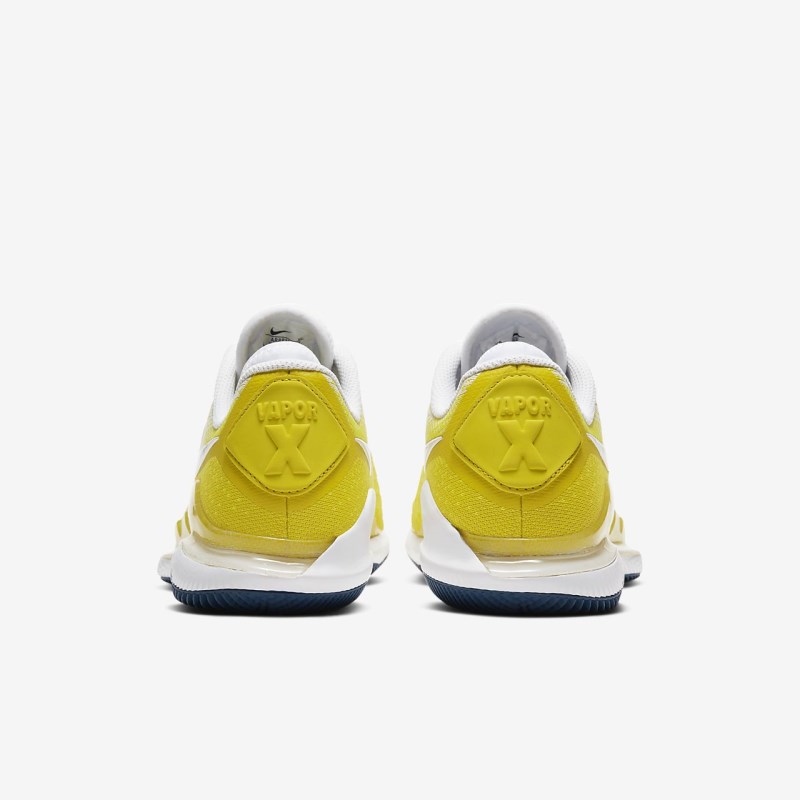 Nike コート エア ズーム Vapor X ニット レディース テニスシューズ 黄色 | ZL9198-832