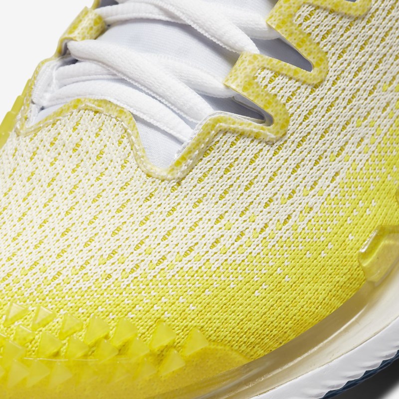 Nike コート エア ズーム Vapor X ニット レディース テニスシューズ 黄色 | ZL9198-832