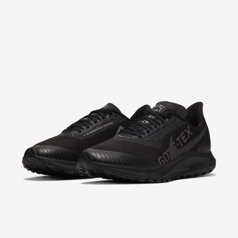 Nike ズーム ペガサス 36 トレイル GORE-TEX レディース ランニングシューズ 黒 | XM9414-251