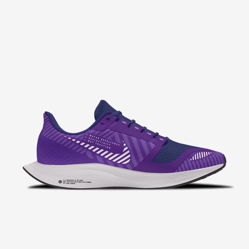 Nike ズーム ペガサス Turbo 2 Shield ロー レディース ランニングシューズ 紫 | YS4988-359