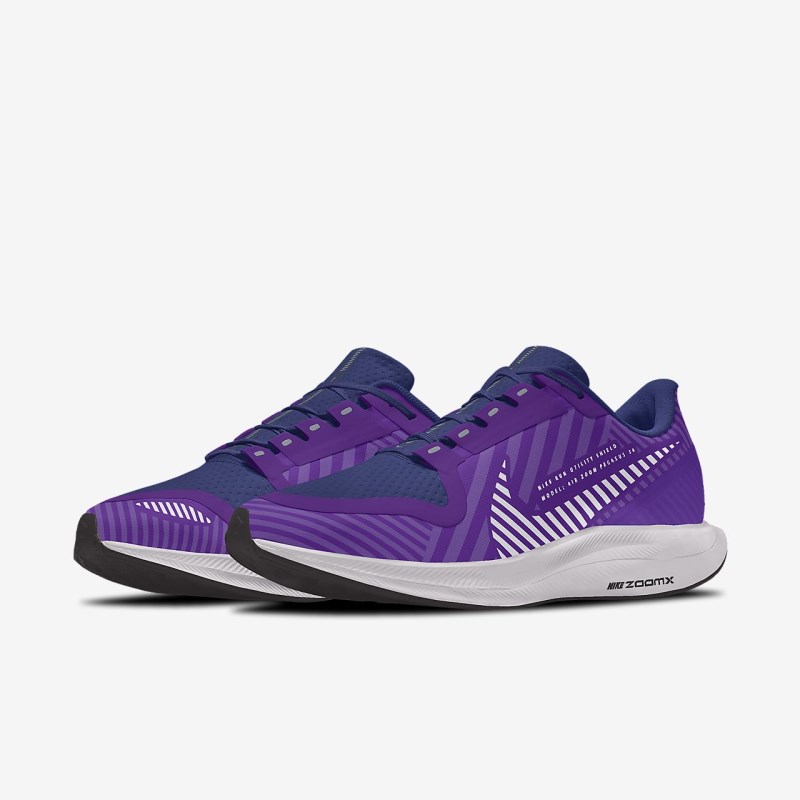 Nike ズーム ペガサス Turbo 2 Shield ロー レディース ランニングシューズ 紫 | YS4988-359
