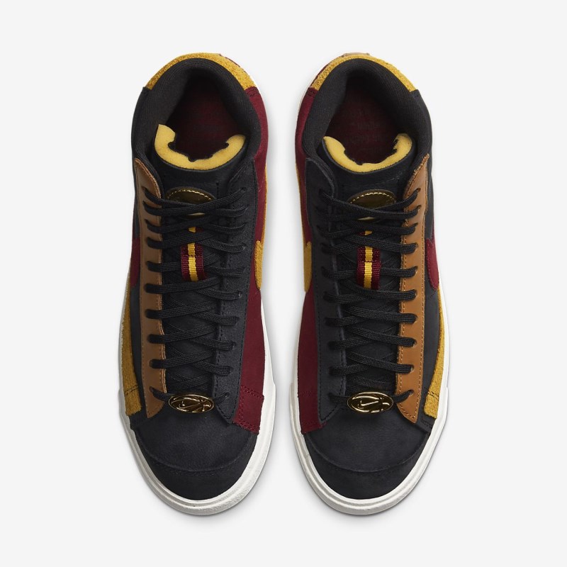 Nike ブレザー ミッドカット '77 レディース スニーカー 黒 | DC5984-909