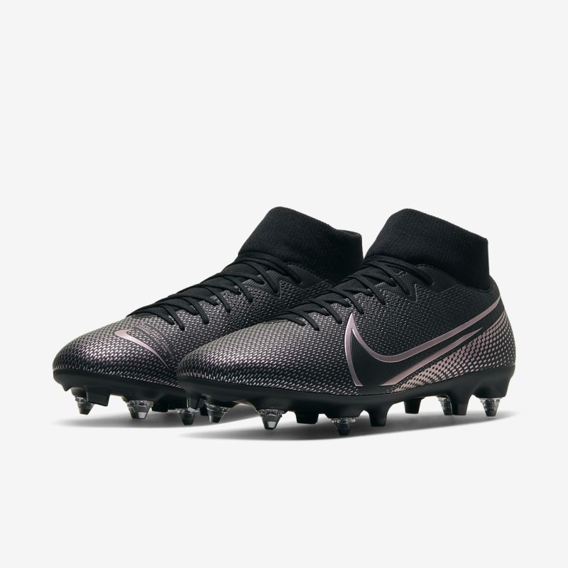 Nike マーキュリアル Superfly 7 Academy SG-PRO Anti-Clog Traction レディース サッカーシューズ 黒 | SU2667-326