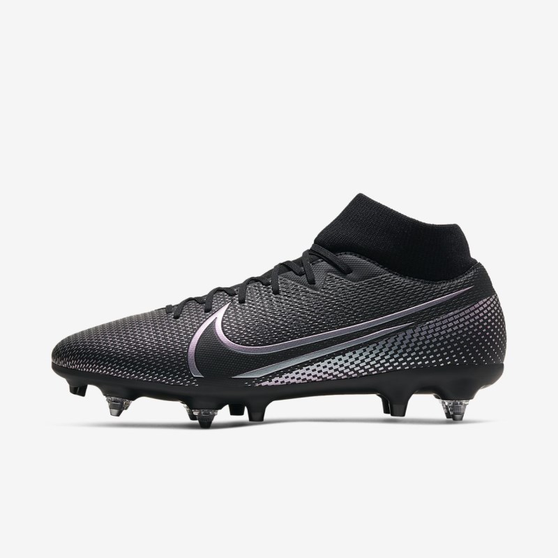 Nike マーキュリアル Superfly 7 Academy SG-PRO Anti-Clog Traction レディース サッカーシューズ 黒 | SU2667-326