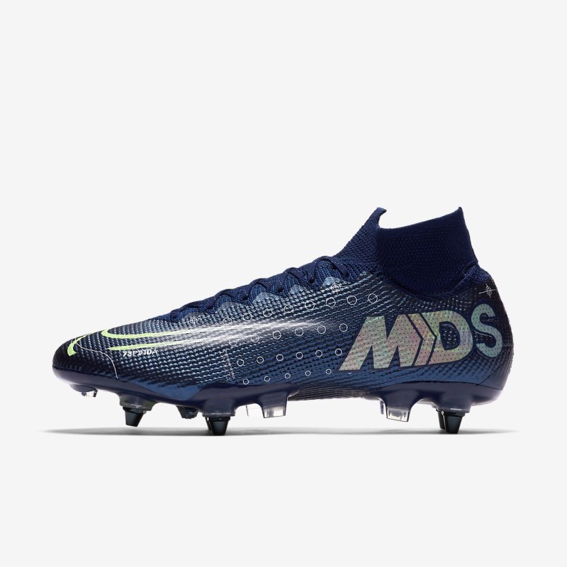 Nike マーキュリアル Superfly 7 エリート MDS SG-PRO Anti-Clog Traction レディース サッカーシューズ 青 | XR1845-021